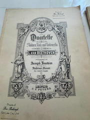 8 Antique Beethoven String Quartets Edition Peters Leipzig Complete Performance