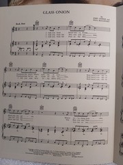 The Beatles  »Glass Onion » Deluxe Edition Sheet Music (1968) – Pristine