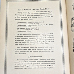 Boogie Woogie Made Easy Piano Course Songbook Eddy Ballantine Music 1941 Vtg