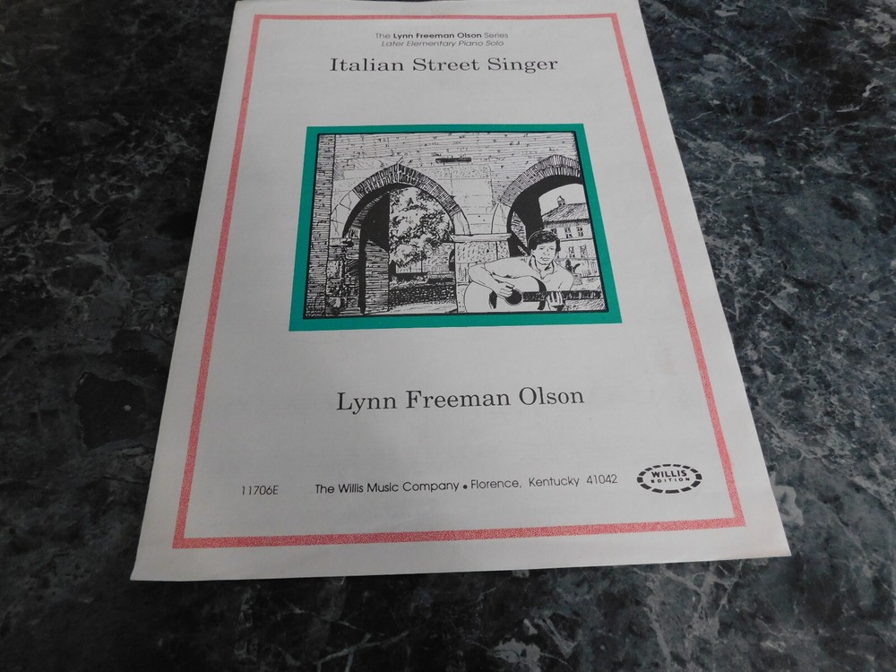 Italian Street Singer by Lynn Freeman Olson Piano solo