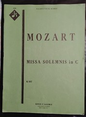 Mozart Choral Vocal Scores Lot of 3: Requiem Mass, Vesperae, and Missa Solemnis