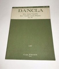 Dancla Six Airs Varies For Violin and Piano (Lot Of 2) No. 125 & No. 126