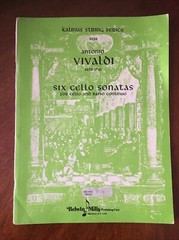 Antonio Vivaldi 1678-1741 Six Cello Sonatas Sheet Music Kalmyk String Series.