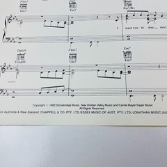 Heartlight Neil Diamond 1982 Words and Music Rare