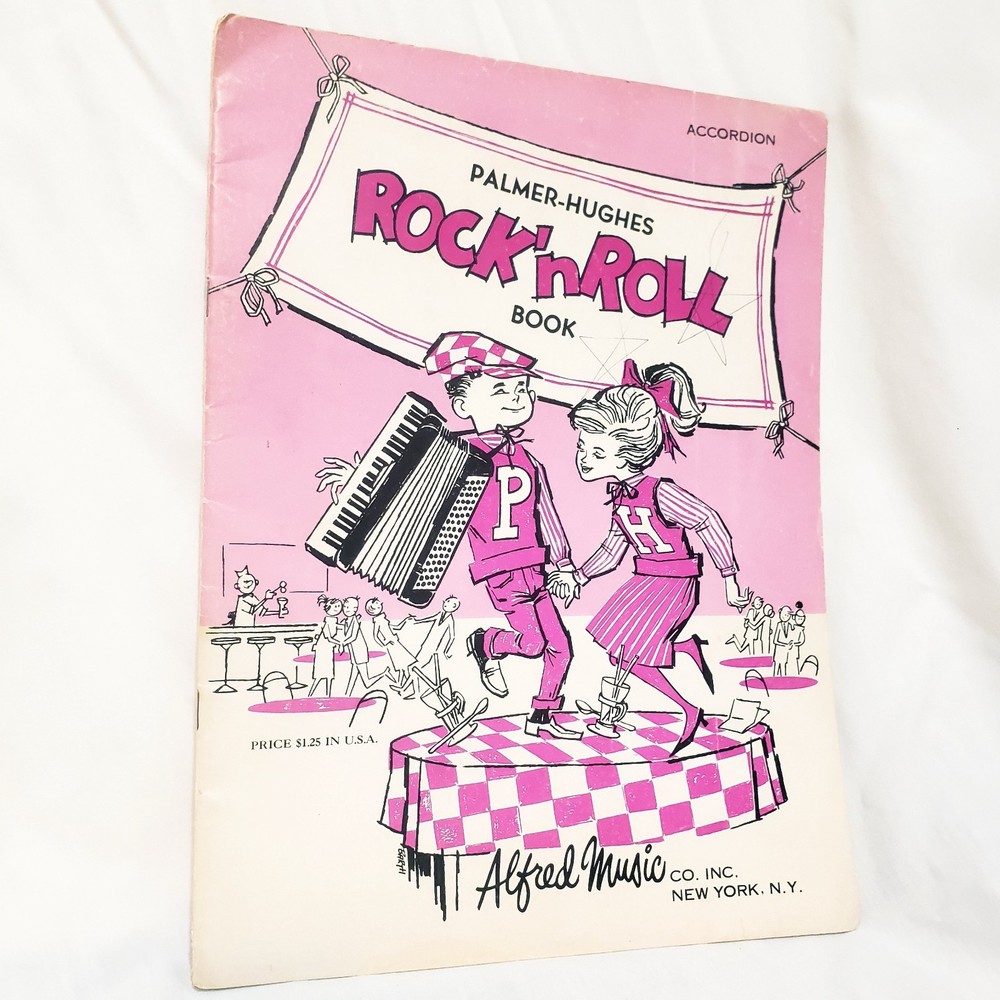 Rock N Roll Book Sheet Music Accordion Sheet Music 1960 Palmer-Hughes