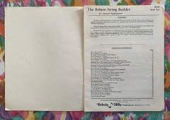 1960 « The Belwin String Builder » Bass Book Two EL 1553 By Samuel Applebaum