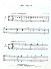 Used Piano Book – Easy Together – for Multiple Pianos
