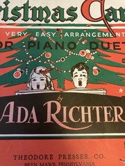 Vintage 1940s–50s Christmas Music Books Lot Schaum & Richter Holiday Decor