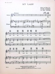 My Lady Sheet Music Yes Yvette 1927 Musical Flop Frank Crummit Ben Jerome
