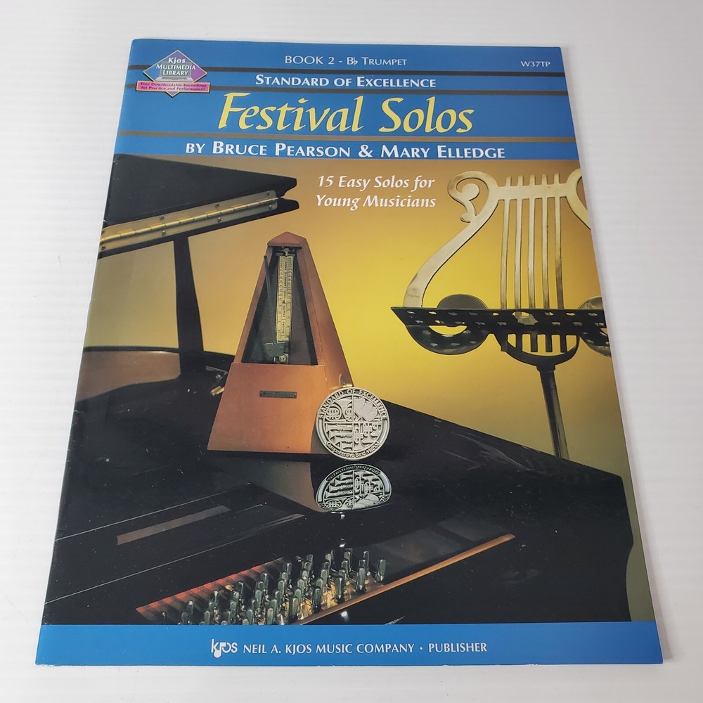 Standard Of Excellence Festival Solos Easy Book 2 Trumpet Bb Songbook Music