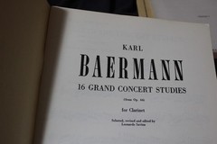 Karl Baermann 16 grand concert studies for Clarinet