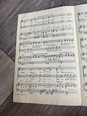 Vintage Moon River SATB Choral Sheet Music Henry Mancini Johnny Mercer