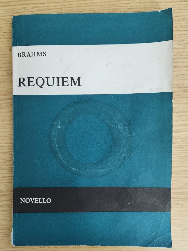 BRAHMS – REQUIEM – SATB & PIANO – NOVELLO – FREEPOST – GC