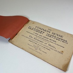 1890 The Common Sense Clarinet Instructor Music Book National Music Co Chicago