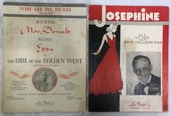 VTG Sheet Music Josephine Dark Eyes Feist Cavalcade Walkin Baby Home Lot of 12