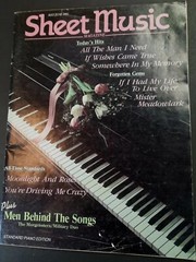 Sheet Music Magazine May / June 1991 All Time Standards Piano Study Edition G