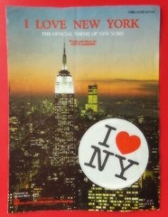 I Love New York Sheet Music Steve Karmen Piano Vocal Official Theme USA SELLER