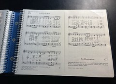 1989 United Methodist Hymnal Deluxe Keyboard Edition Blue Spiral Piano Organ