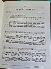2 Songbook FRANIC POULENC Piano solo choir Orchestra Sheet Music Douze Melodies