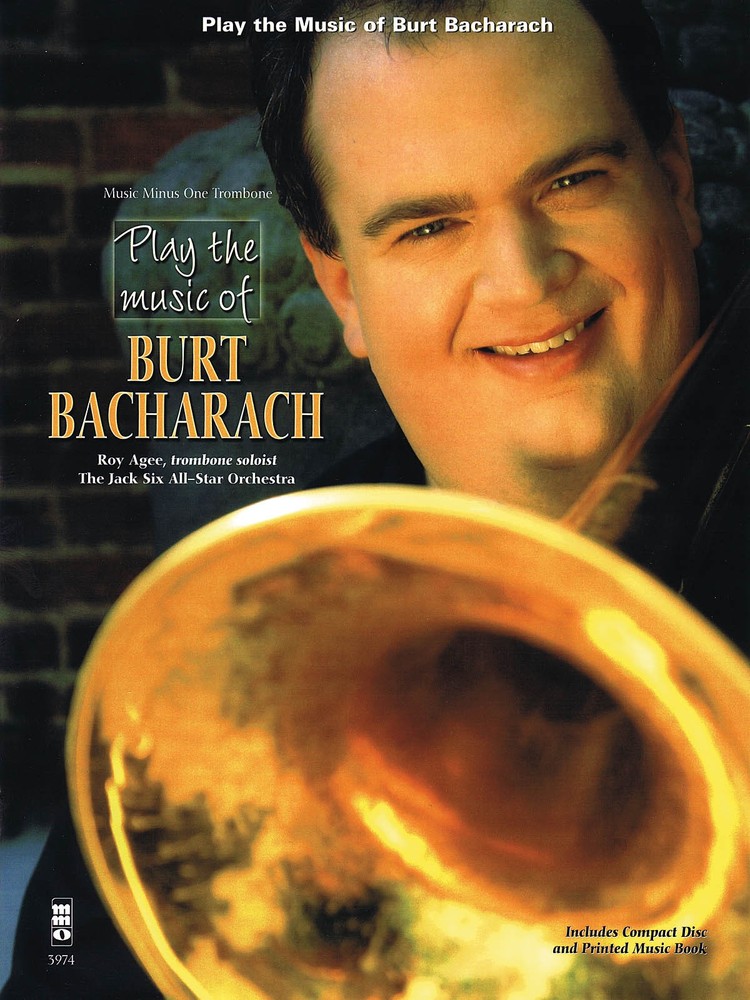 Play the Music of Burt Bacharach Trombone Sheet Music Minus One Book CD Pack