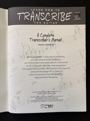 Learn How to Transcribe for Guitar: A Complete Transcriber&rsquo;s Manual Alfred