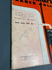 Vintage 1933 The Witmark Dance Folio for Piano Song Book Forty-Second Street M.