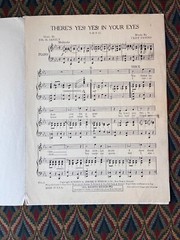 There&rsquo;s Yes Yes In Your Eyes, Vintage Sheet Music 1924, Cliff Friend, Jos Santly