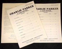 Charlie Parker, A Jazz Master Bb And C Instruments With Piano Accompaniment
