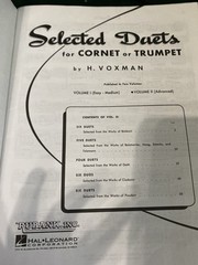 Selected Duets for Cornet or Trumpet, Volume II Advanced: Volume 2 – Advanced (E