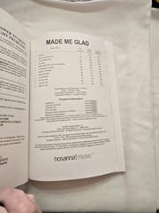 Hosanna! Music Made Me Glad Songbook Piano Vocal Guitar Contemporary Worship