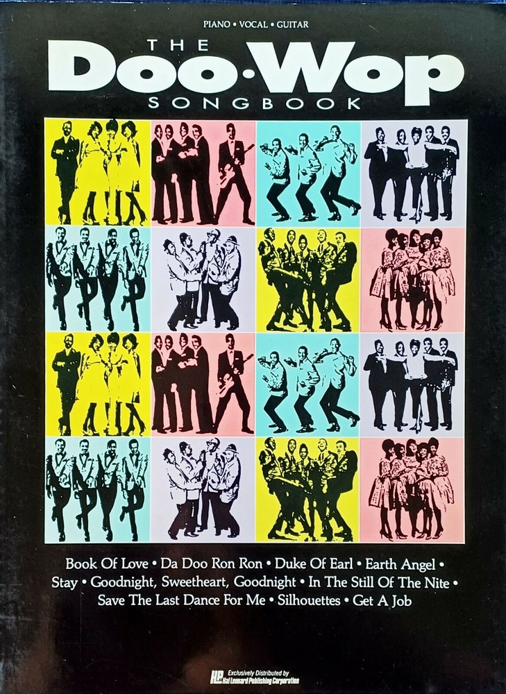 DOO-WOP SONGBOOK – 128 PAGES – PIANO / VOCAL / GUITAR – 1989
