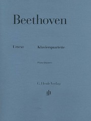 Beethoven Piano Quartets Violin Viola & Cello Henle Urtext Sheet Music Book