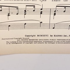 Vintage 1926 One Alone Sheet Music from the Operetta The Desert Song