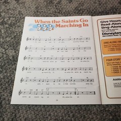 Disney Children&rsquo;s Favorites SING-ALONG SONGBOOK P/V/G Disneyland 1987 24pp