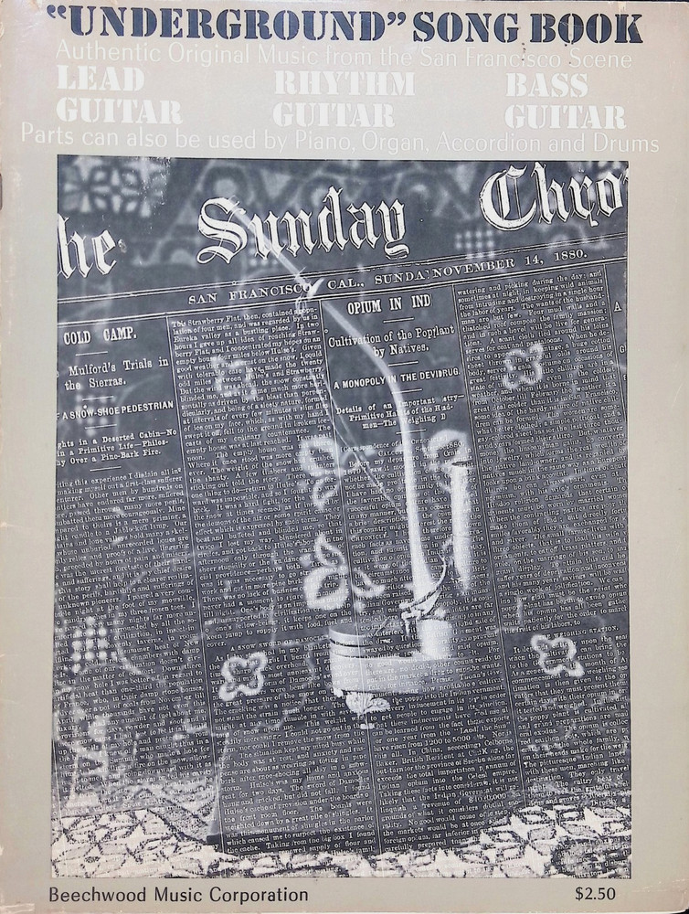 Underground Song Book Music From The San Francisco Scene 1968 Lead Rhythm Guitar