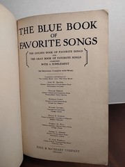 The Blue Book of Favorite Songs 1928 Hall & McCreary Company Vintage Hardcover