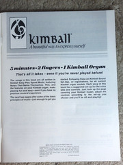 Children&rsquo;s World Kimball Organ Easy-Play Speed Music 1978 song book sheet music