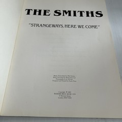 1987 The Smiths Strangeways Here We Come Songbook • Sheet Music Moz Marr Photos