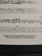 Vtg Eric Clapton Unplugged Layla Guitar Piano Vocal sheet music Chord Notation