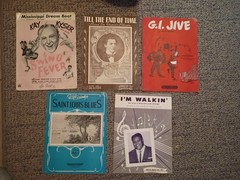Vintage Sheet music lot of 15, 1940s and 1950s