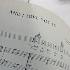 Vintage Mayday And I Love You So Piano Vocal Guitar Perry Como Sheet Music 1972