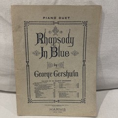 George Gershwin « Rhapsody in Blue » DUET Piano Score, Presentation copy Harms Pub