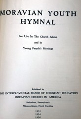 Moravian Youth Hymnal 1956 Vintage Hardcover Church Songbook Christian/Religious