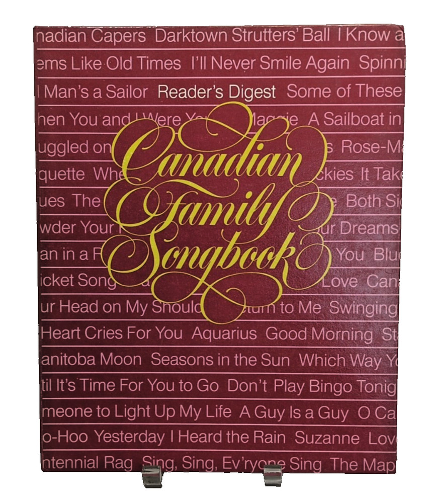 Canadian Family Readers Digest Songbook Sheet Music Folk Pop Easy Listen M42