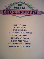 Best of Led Zeppelin songbook Warner Bros. 56 pages