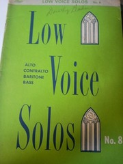 LOW VOICE SOLOS LILLENAS MUSIC RELIGIOUS GOSPEL SHEET MUSIC BOOK NO.8 I1