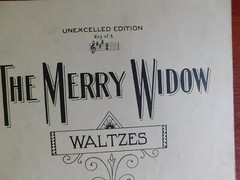 The Merry Widow: waltz by Franz Lehar – 1908 Piano sheet music in A