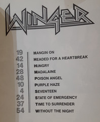 Winger – Self-titled – Guitar Tab Book Tablature Sheet Music Songbook Reb Beach