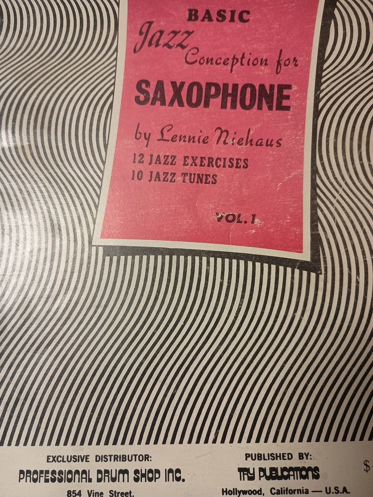 Basic Jazz Conception for Saxophone Volume 1 F13