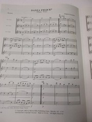 Ralph Guenther Danza Felice Flute Trio with Full Score Sheet Music Belwin Mills